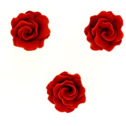 1 Rose Rouge (4cm) - Sucre. n3