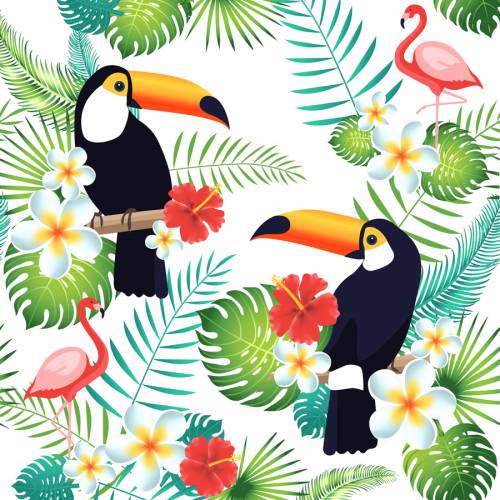 Serviettes Jungle Tropicale Deco Table Anniversaire Annikids