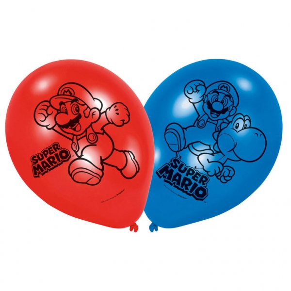 6 Ballons Mario Party pour l'anniversaire de votre enfant - Annikids
