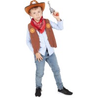 Top et accessoires Cowboy Taille 5-8 ans