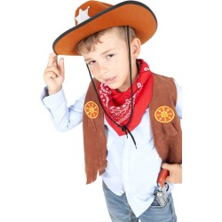 Top et accessoires Cowboy Taille 5-8 ans. n1