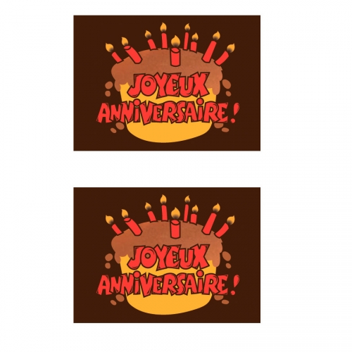 2 Plaquettes Joyeux Anniversaire Rouge Chocolat Noir Pour L Anniversaire De Votre Enfant Annikids