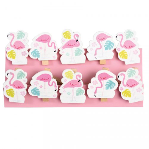 10 Mini Pinces Deco Flamant Rose Pour L Anniversaire De Votre Enfant Annikids