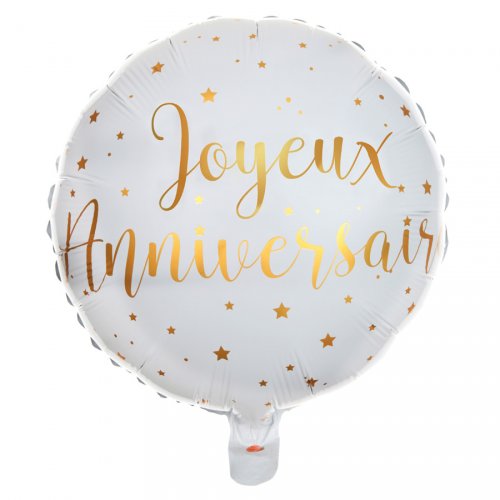 Ballon Gonfle A L Helium Joyeux Anniversaire Lame Or Pour L Anniversaire De Votre Enfant Annikids