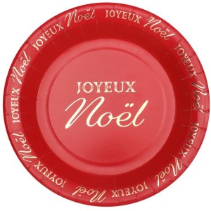 10 Assiettes Joyeux Nol Scintillant