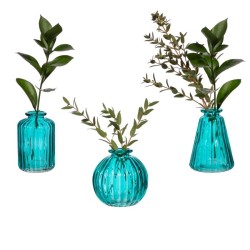 Set de 3 Vases - Turquoise. n1