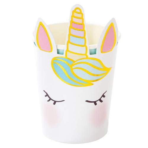 8 Gobelets Licorne Pastel Pour L Anniversaire De Votre Enfant Annikids