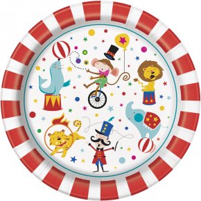 Les Assiettes D Anniversaire Deco De Table Clowns Cirque Fete Foraine Annikids