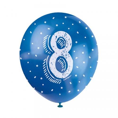 5 Ballons Multicolores Chiffre 8 Pour L Anniversaire De Votre Enfant Annikids