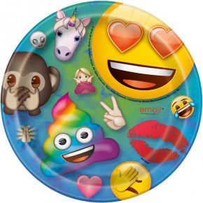 Les Assiettes D Anniversaire Deco De Table Smiley Emoji Annikids