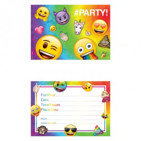 Les Invitations D Anniversaire Smiley Emoji La Decoration D Anniversaire Pour Votre Enfant Annikids