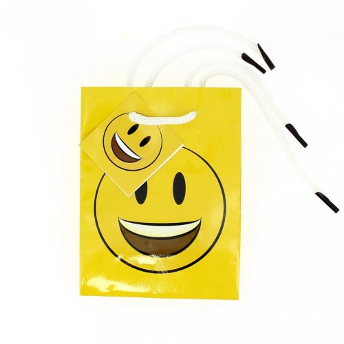 1 Sac Cadeau Emoji Smiley 14 Cm Pour L Anniversaire De Votre Enfant Annikids