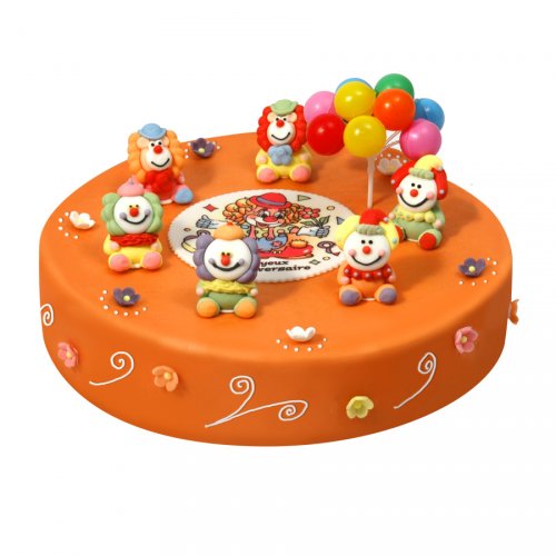 Gateau Clown O 22 Cm 8 10 Parts Pour L Anniversaire De Votre Enfant Annikids