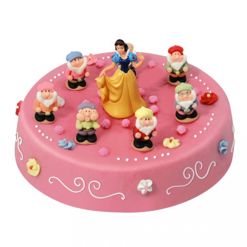 Gateau Blanche Neige Et Les 7 Nains O 22 Cm 8 10 Parts Pour L Anniversaire De Votre Enfant Annikids