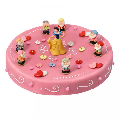 Gateau Blanche Neige Et Les 7 Nains O 28 Cm 12 14 Parts Pour L Anniversaire De Votre Enfant Annikids