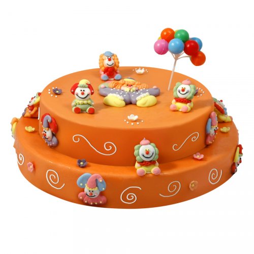 Gateau Clown Double 24 Parts Pour L Anniversaire De Votre Enfant Annikids