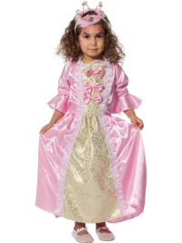 Dguisement Princesse Satin Rose et or Taille 140