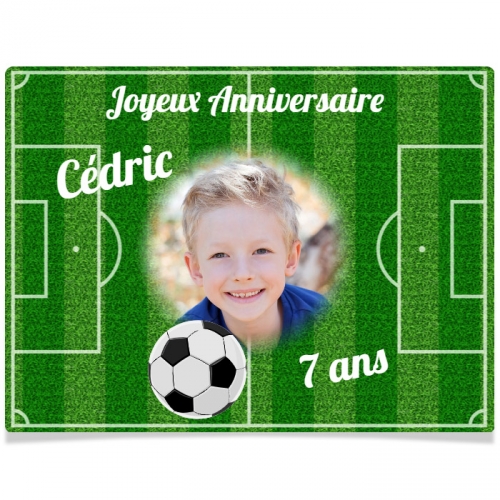 carte anniversaire foot garcon Fotocroc Rectangle A Personnaliser Terrain De Foot Photo Pour L carte anniversaire foot garcon