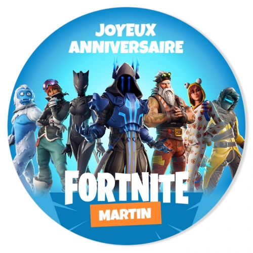 fotocroc a personnaliser fortnite - gateaux fortnite pate a sucre