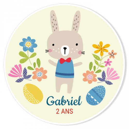 Fotocroc A Personnaliser Joli Lapin Version Garcon Pour L Anniversaire De Votre Enfant Annikids