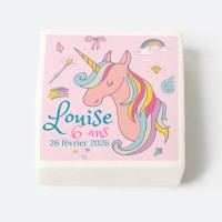 12 Guimauves personnalises - Licorne Rainbow