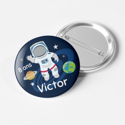 Badge  personnaliser - Espace Astronaute. n1