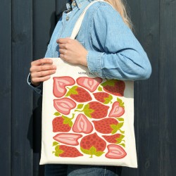 Tote bag  personnaliser - Fraises. n5