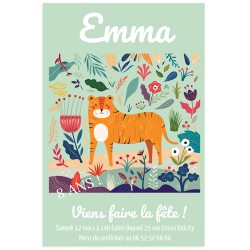 Invitation  personnaliser - Ma petite jungle. n1