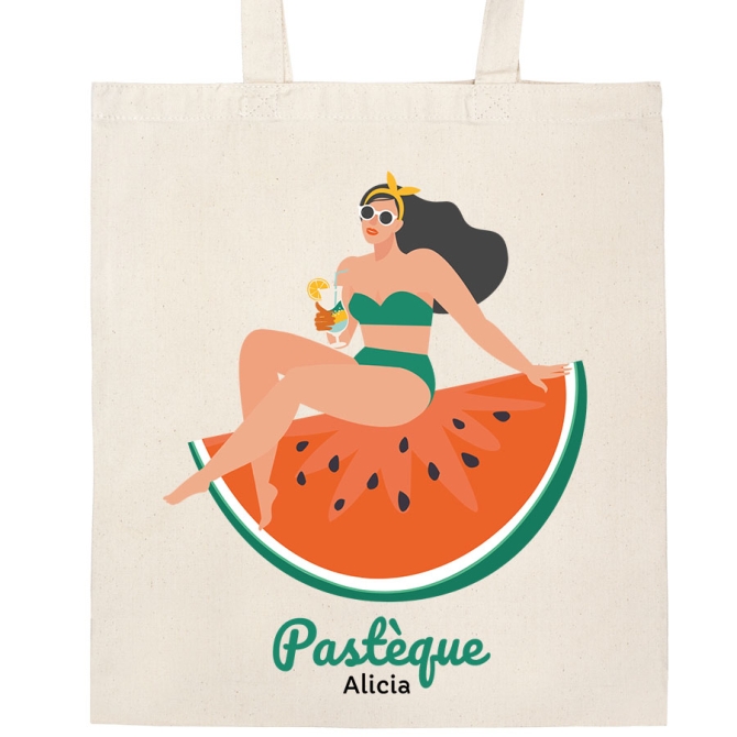 Tote bag  personnaliser - La pastque 