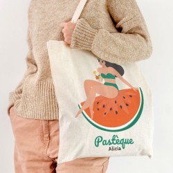 Tote bag  personnaliser - La pastque. n4