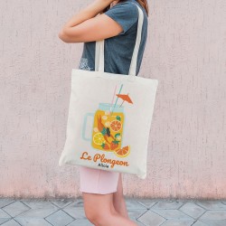 Tote bag  personnaliser - Le plongeon. n1