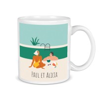 Mug  personnaliser - La piscine