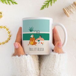 Mug  personnaliser - La piscine. n3