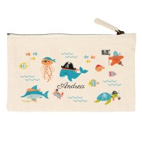 Trousse  personnaliser - Baleine pirate