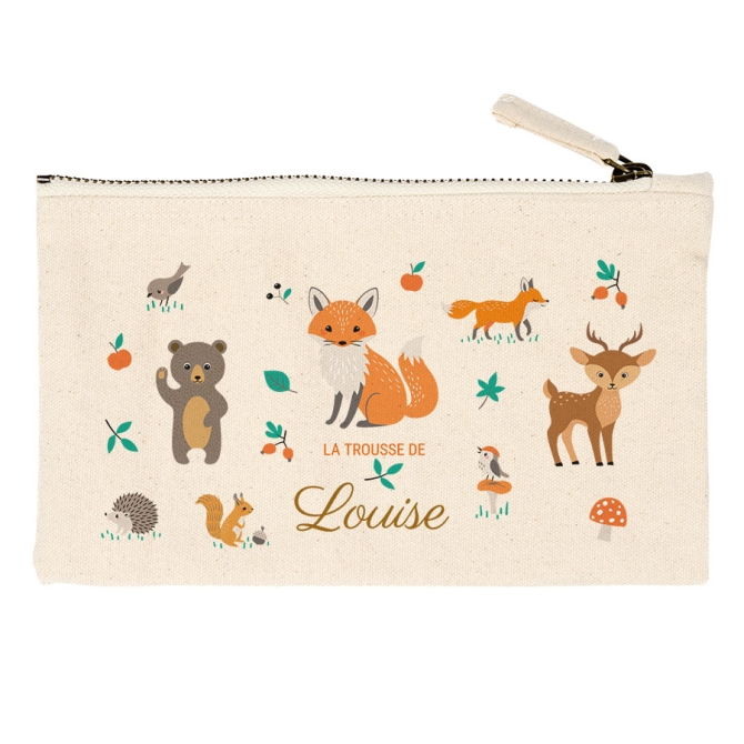 Trousse  personnaliser - Animaux de la fort 