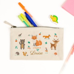 Trousse  personnaliser - Animaux de la fort. n1