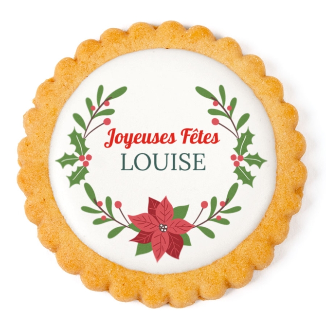 Biscuit personnalis - Joyeuses Ftes 