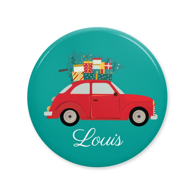 Badge  personnaliser - Voiture Nol vintage 