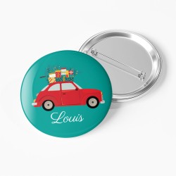 Badge  personnaliser - Voiture Nol vintage. n1