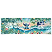 Bannire  personnaliser - Stitch Hawa