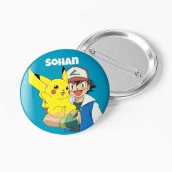 Badge  personnaliser - Pokmon Sacha. n1