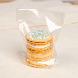 Biscuit personnalis - Marguerite Bleu. n2