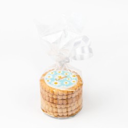 Biscuit personnalis - Marguerite Bleu. n3