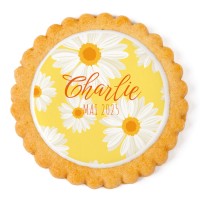 Biscuit personnalis - Marguerite Jaune