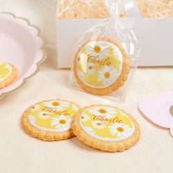 Biscuit personnalis - Marguerite Jaune. n1