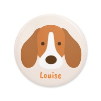 Badge  personnaliser - Chien Beagle